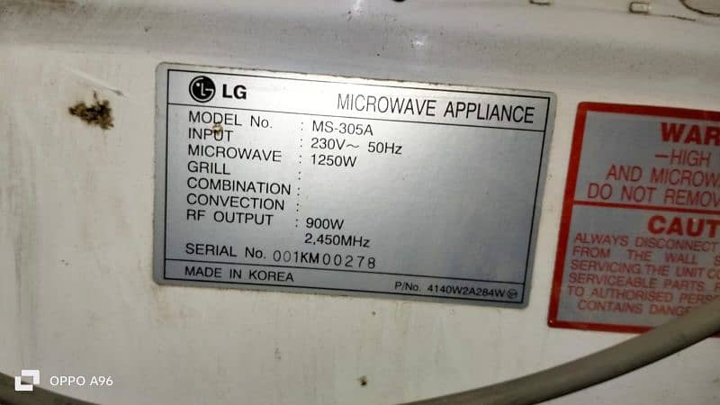 LG Microwave Oven 1