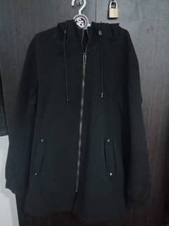 Black flexible imported  long jacket