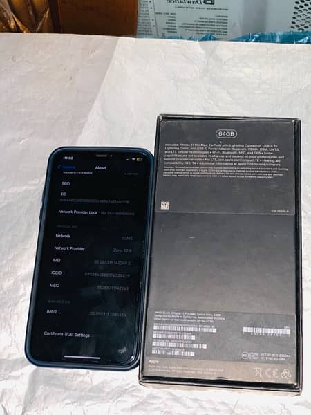 iPhone 11 Pro Max ( PTA AProve ) with box 1