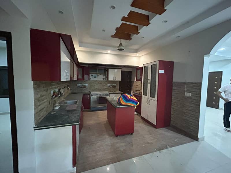 brand new three bed dd portion for rent in johar 2