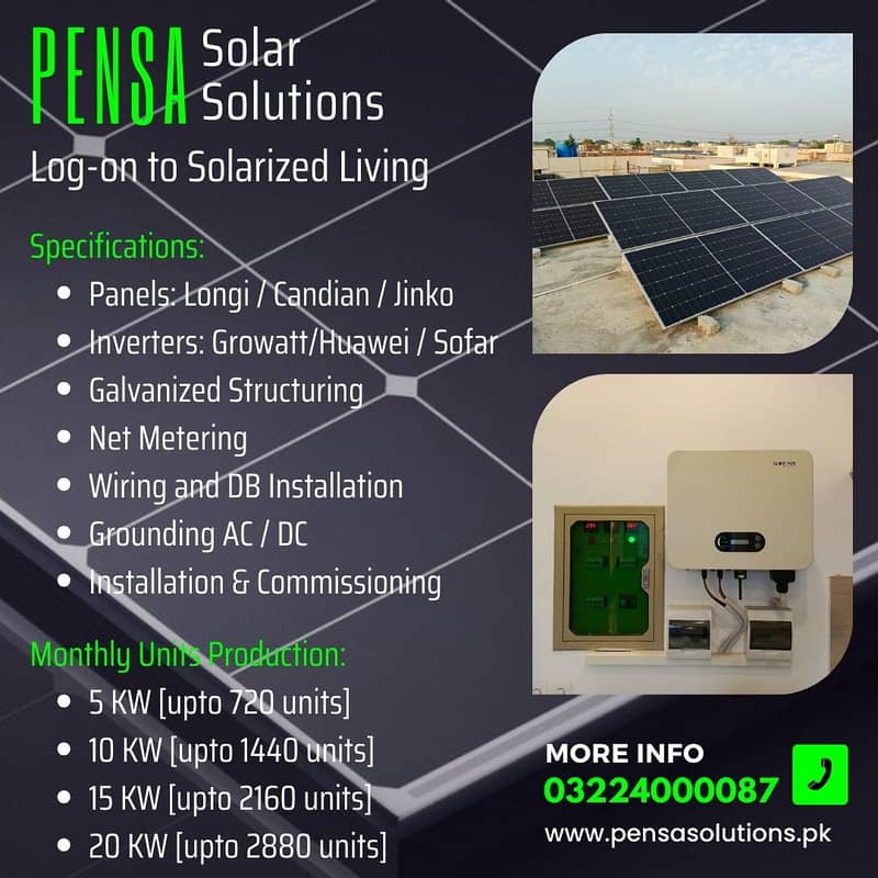 5 kwa Complete solar Solution ongrid & hybrid solar electronic 1