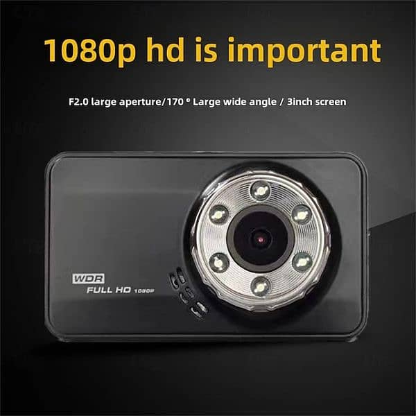 Dual Dash Cam 1920x1080P FHD 0