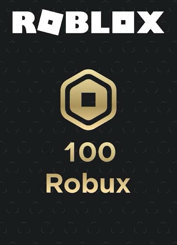 100 Robux gift card 0