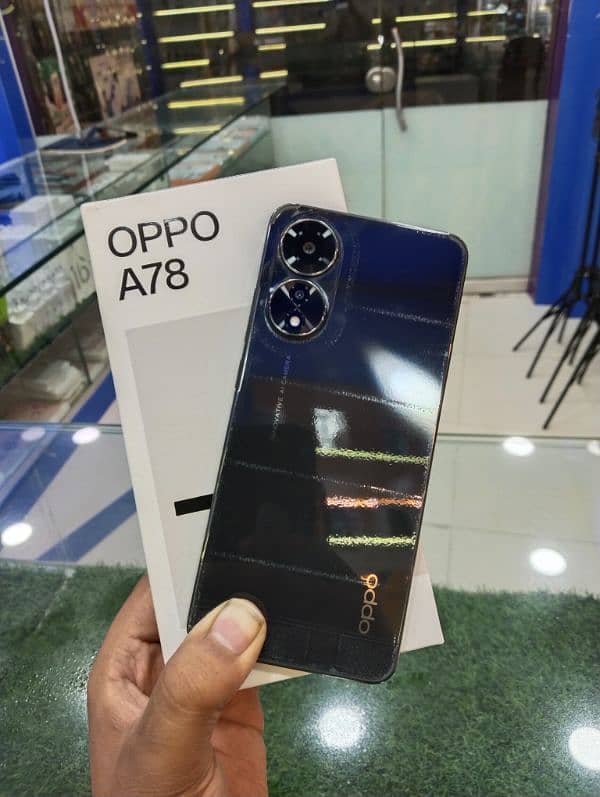 oppo A78 8/256 totally original condition 10/9 with box and charger 0