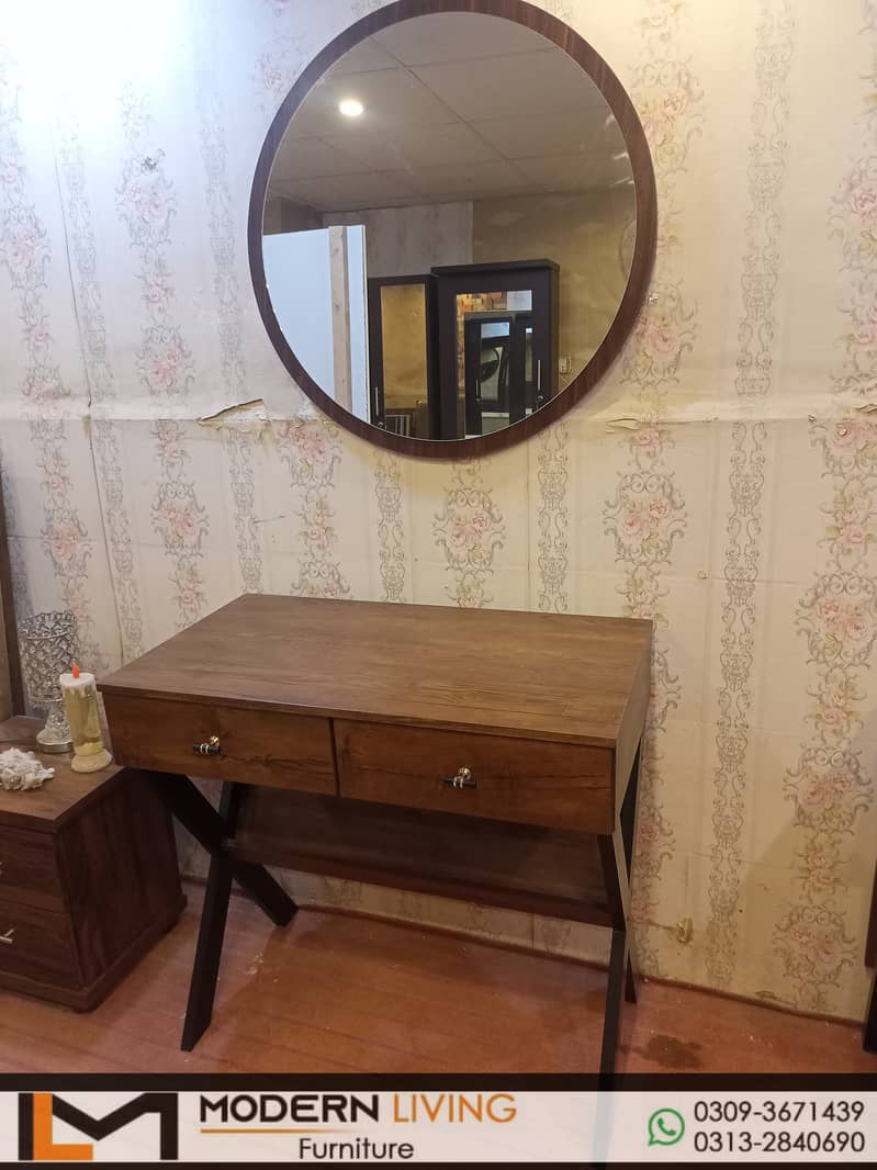 Dressing Table Round Mirror And Full Mirror Best Quality 7