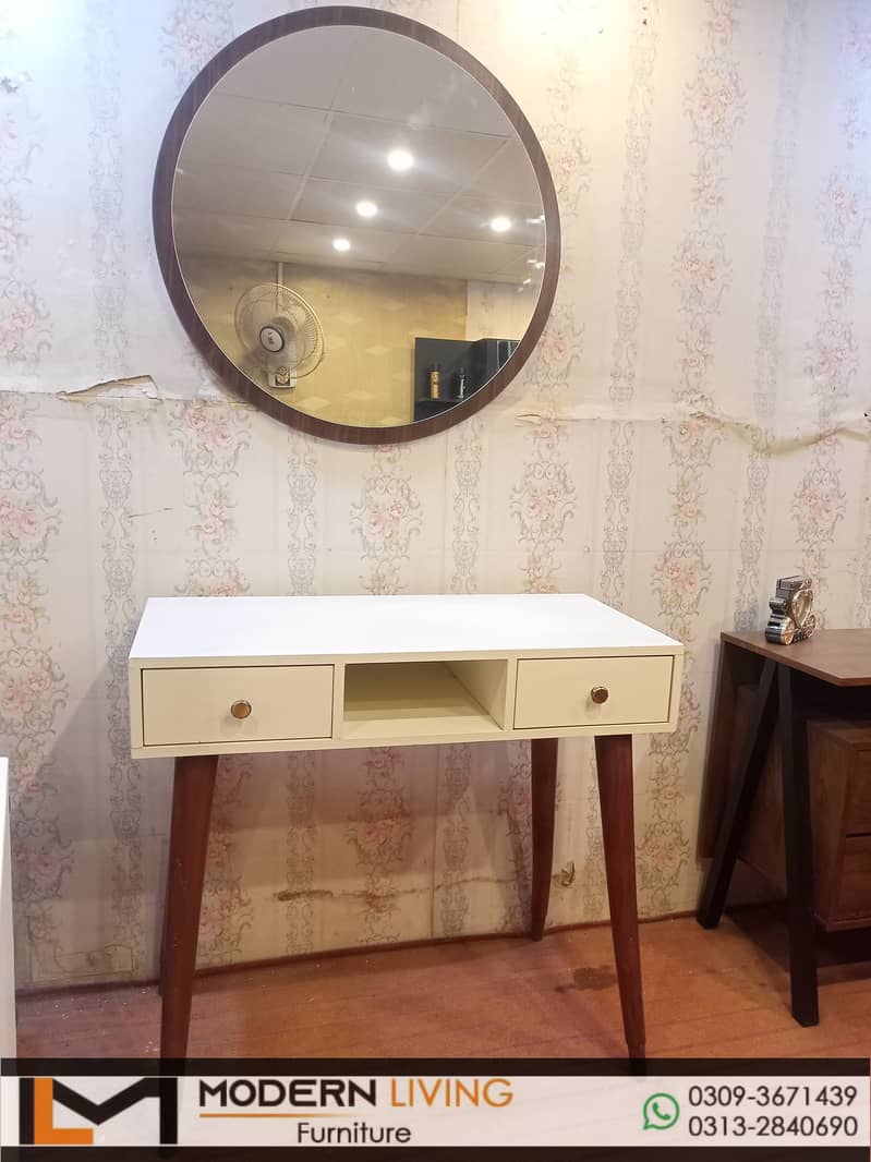 Dressing Table Round Mirror And Full Mirror Best Quality 9