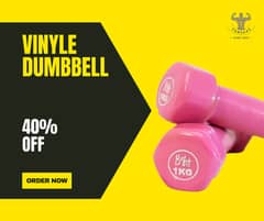 Vinyl Dumbbells & All Gym Accessories For Sale