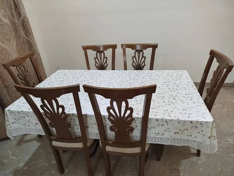 6 seater Dining table / dining table with six chairs / wooden dining 0