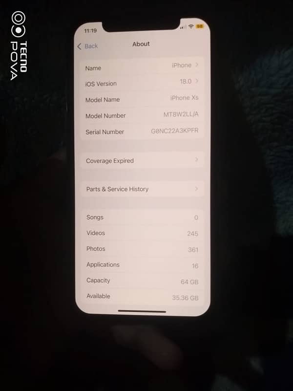 iPhone XS 64 gp pta aprowed 4