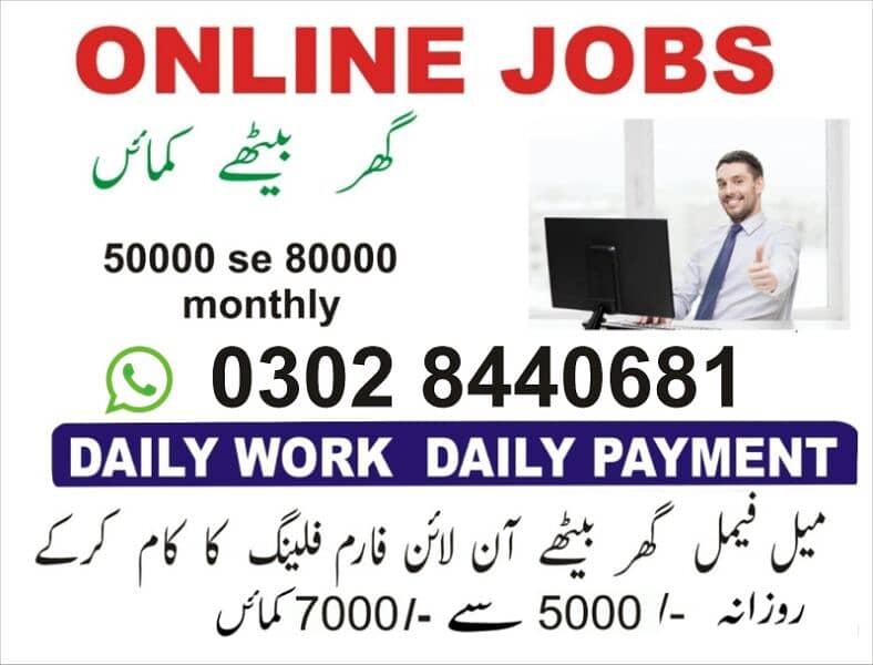 Home based online jobs male female students part time full time 0