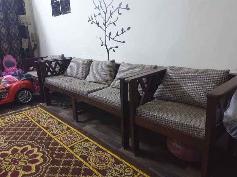 wooden sofa 0