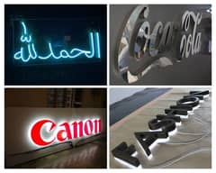 3D Sign Board / Neon Sign / 3D Backlite sign Board/ Visiting Card.