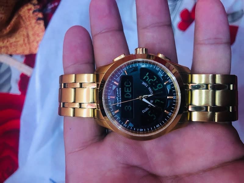 orignal al fajar golden colour watch  model (AL 219 ) 0