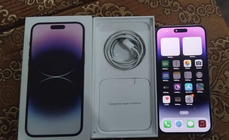 iPhone 14 pro max non pta factory unlock with Box (sim time available) 0