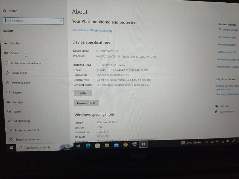 DELL LATITUDE 5289 | i7 7th gen | 16/256 | TOUCH SCREEN 4