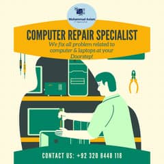 Computer & Laptop repair, Networking, Windows Install, Softwares