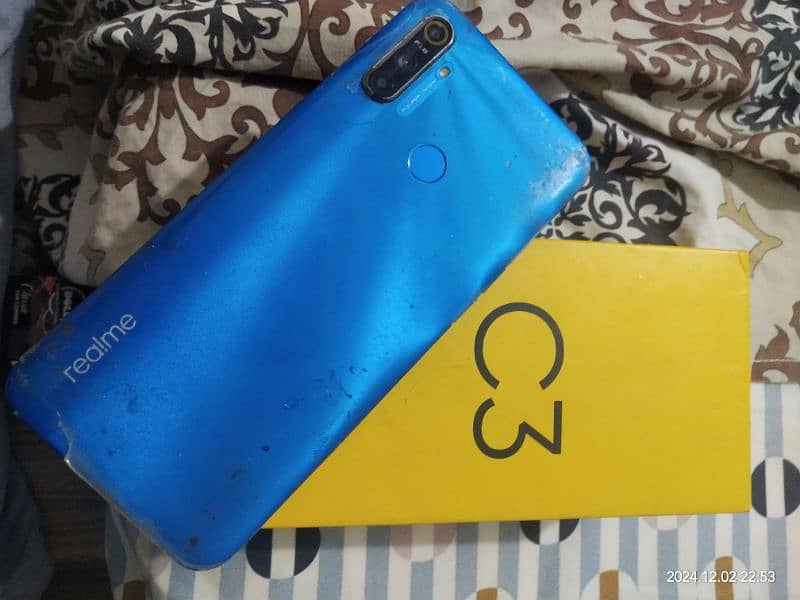 realme c3 3gbram 32gb rom box k sath 0