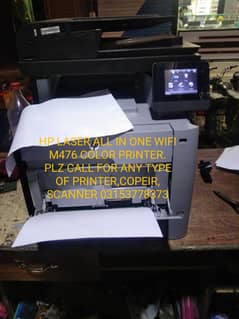 WIFI HP COLOR LASERJET ALL IN ONE M476 PRINTER, LOW PRICE  PHOTOCOPIER