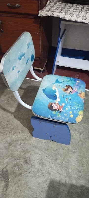 KIDS STUDY TABLE WITH SAME CHAIR 7