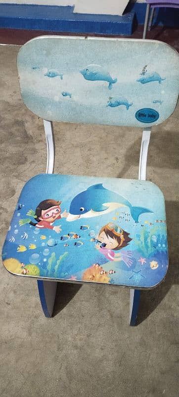 KIDS STUDY TABLE WITH SAME CHAIR 8