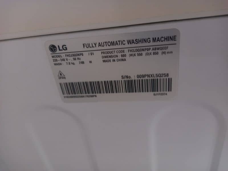 Fully automatic washingmachine 3