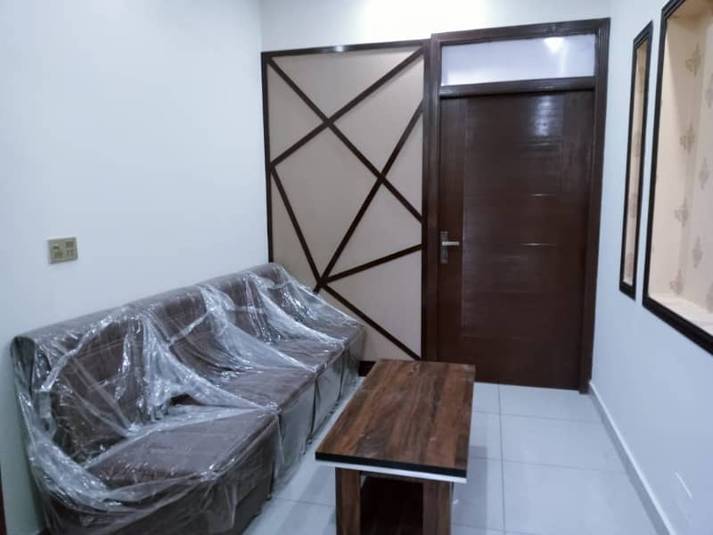 Single bed furnished flat available for rent Citi Housing Gujranwala 11