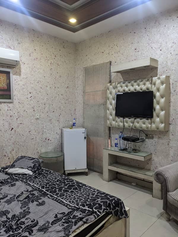 Single bed furnished flat available for rent Citi Housing Gujranwala 0