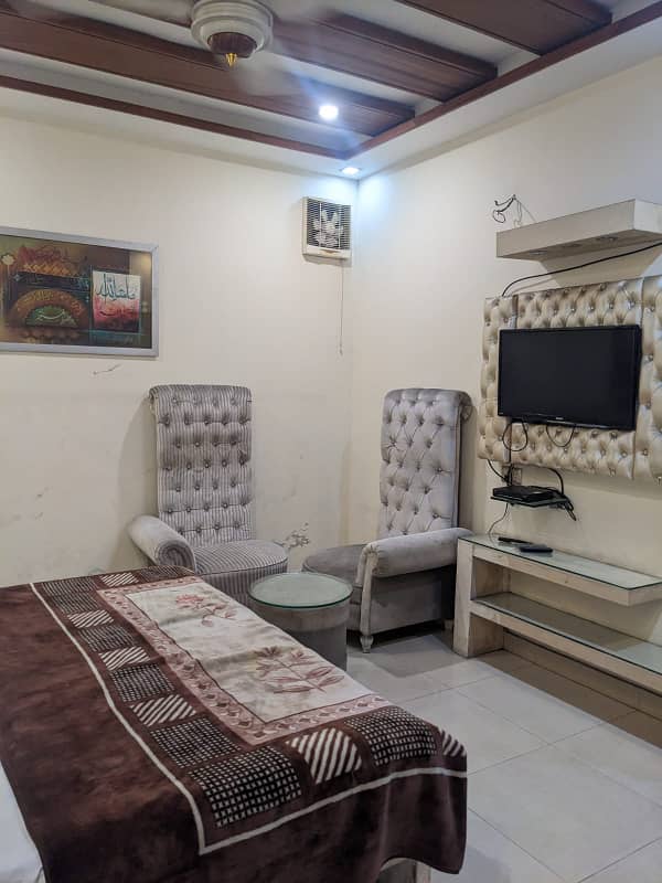 Single bed furnished flat available for rent Citi Housing Gujranwala 7