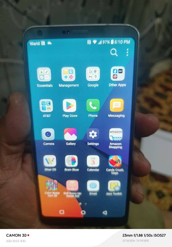 lg g6 4GB Ram 32 GB memory PTA Aprove 1