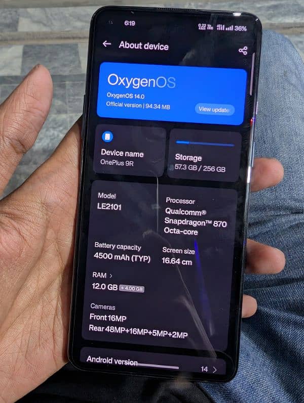 OnePlus 9r 12gb / 256gb 2