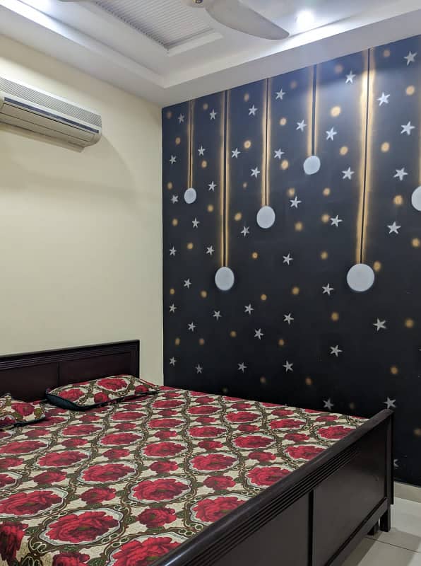 Single bed furnished flat available for rent Citi Housing Gujranwala 0