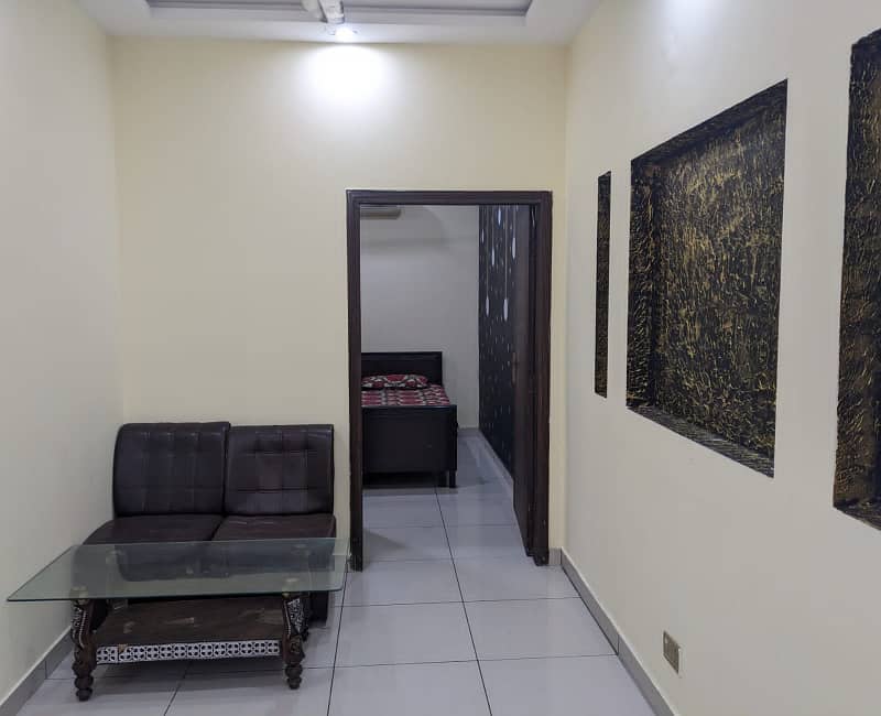 Single bed furnished flat available for rent Citi Housing Gujranwala 2