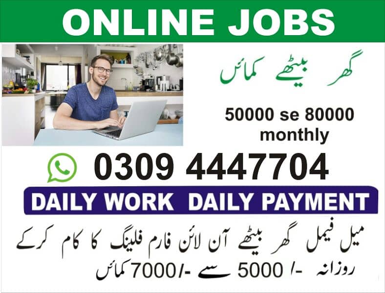 home based online job male female students part time fulltime 0