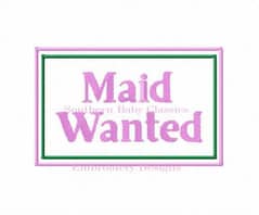 House Maid Required