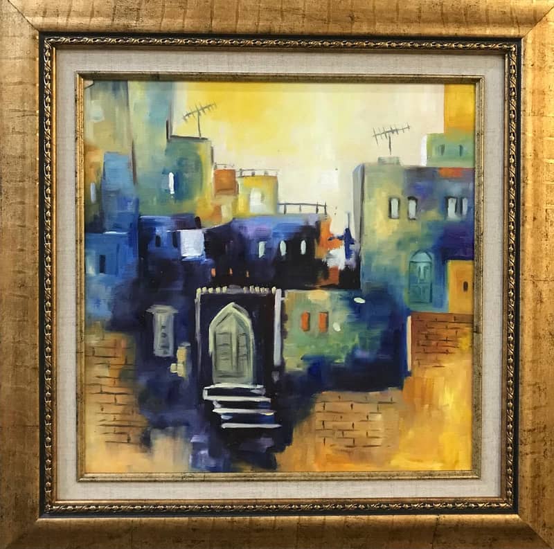 Village Landscape/Wall Hanging/Painting/Oil Painting/Caligraphy 12