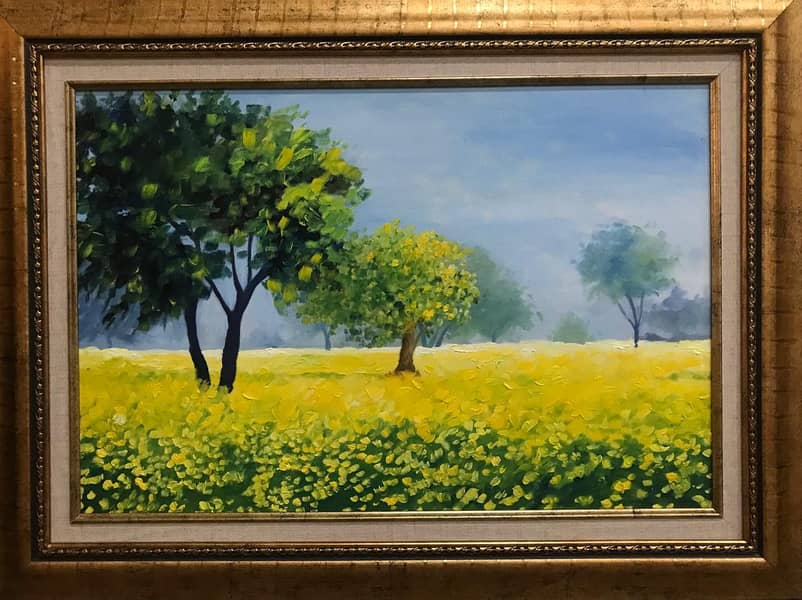 Village Landscape/Wall Hanging/Painting/Oil Painting/Caligraphy 18