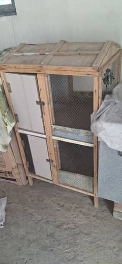 Wood cage for hens & bird's