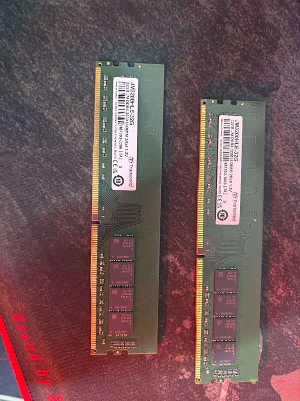 transcend 2x32 gb ram 3200mhz 0