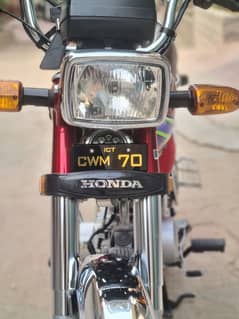 Honda Cd70 2024 Islamabad special number