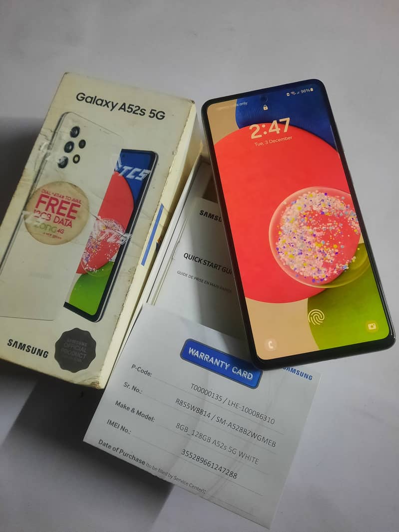 samsung a52s 5G 8/128gb 5