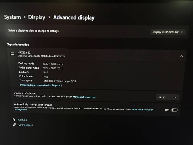 hp z22n G2 75hz ips monitor 3