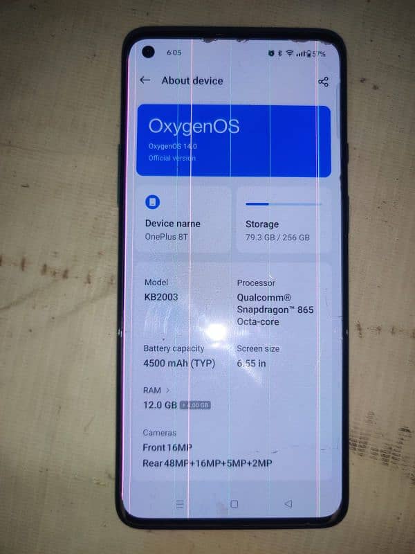 OnePlus 8t 12 ram 256 rom 3