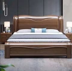 Pure wood Bed set solid wood bed side table dressing king size new