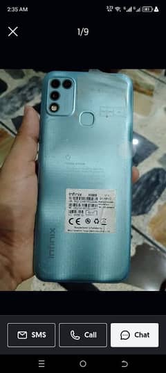 Infinix hot 10 play 4/64 with box only no charger