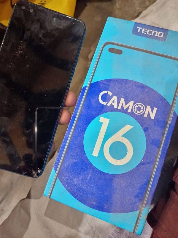 Tecno Camon 16 8GB 128Gb With Box Official Pta approved Read add 1st 0