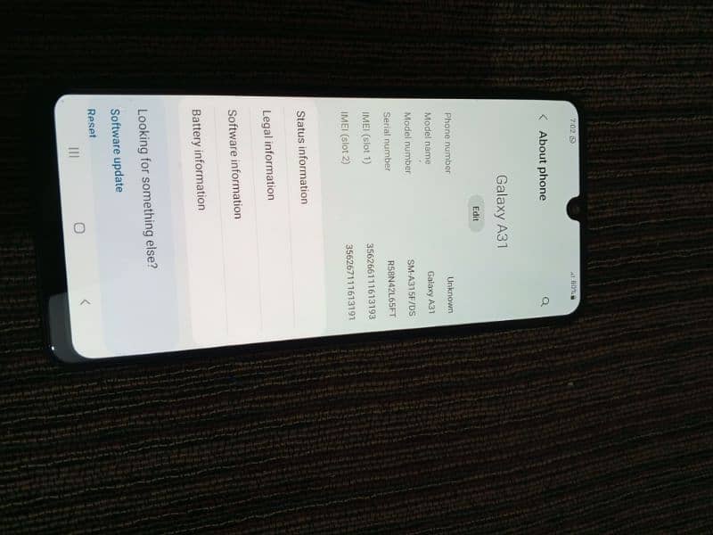 Samsung A 31 mobile good condition 4