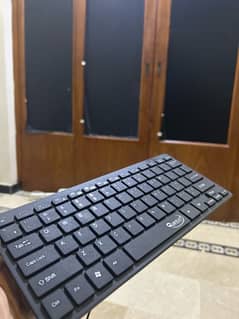 one Bluetooth keyboard, plus one wired keyboard