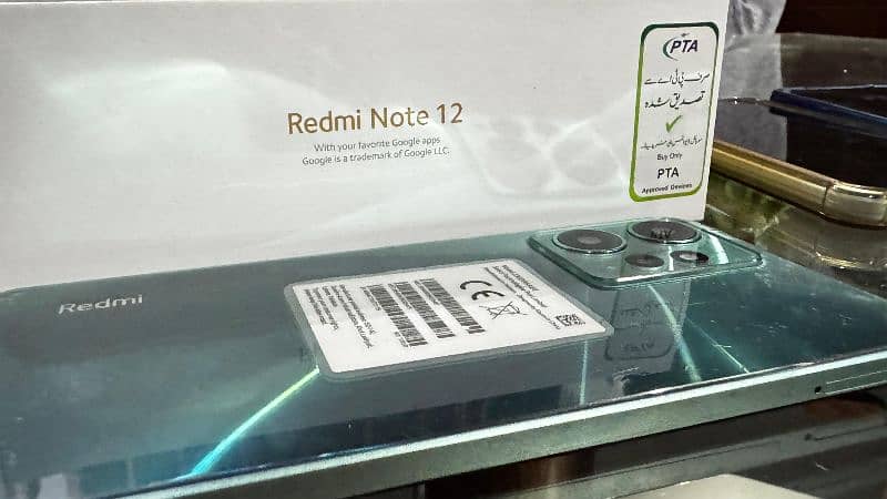 xiaomi redmi note 12 mint green 8Gb 128 Rom pta approved 4