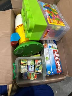 a box of 10 toys.