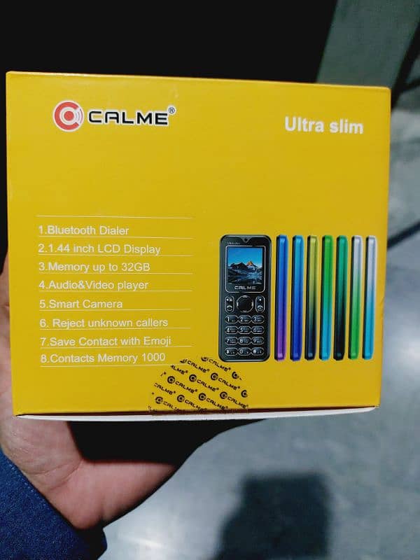 calme ultra slim key pad feature phone jst box open 10 month warranty. 1